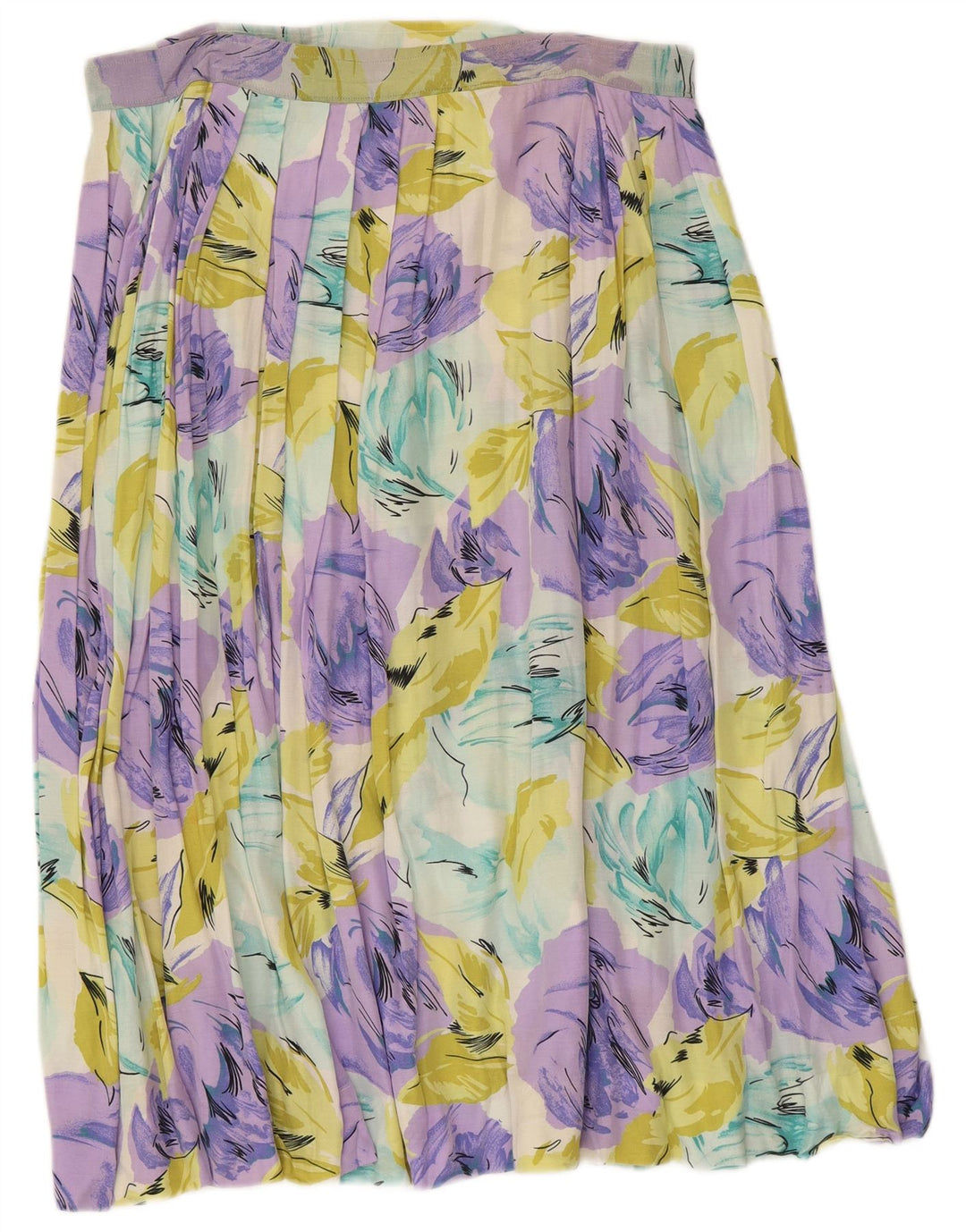 Vintage Γυναικεία Πλισέ Φούστα W32 Μεγάλη Πολύχρωμη Floral