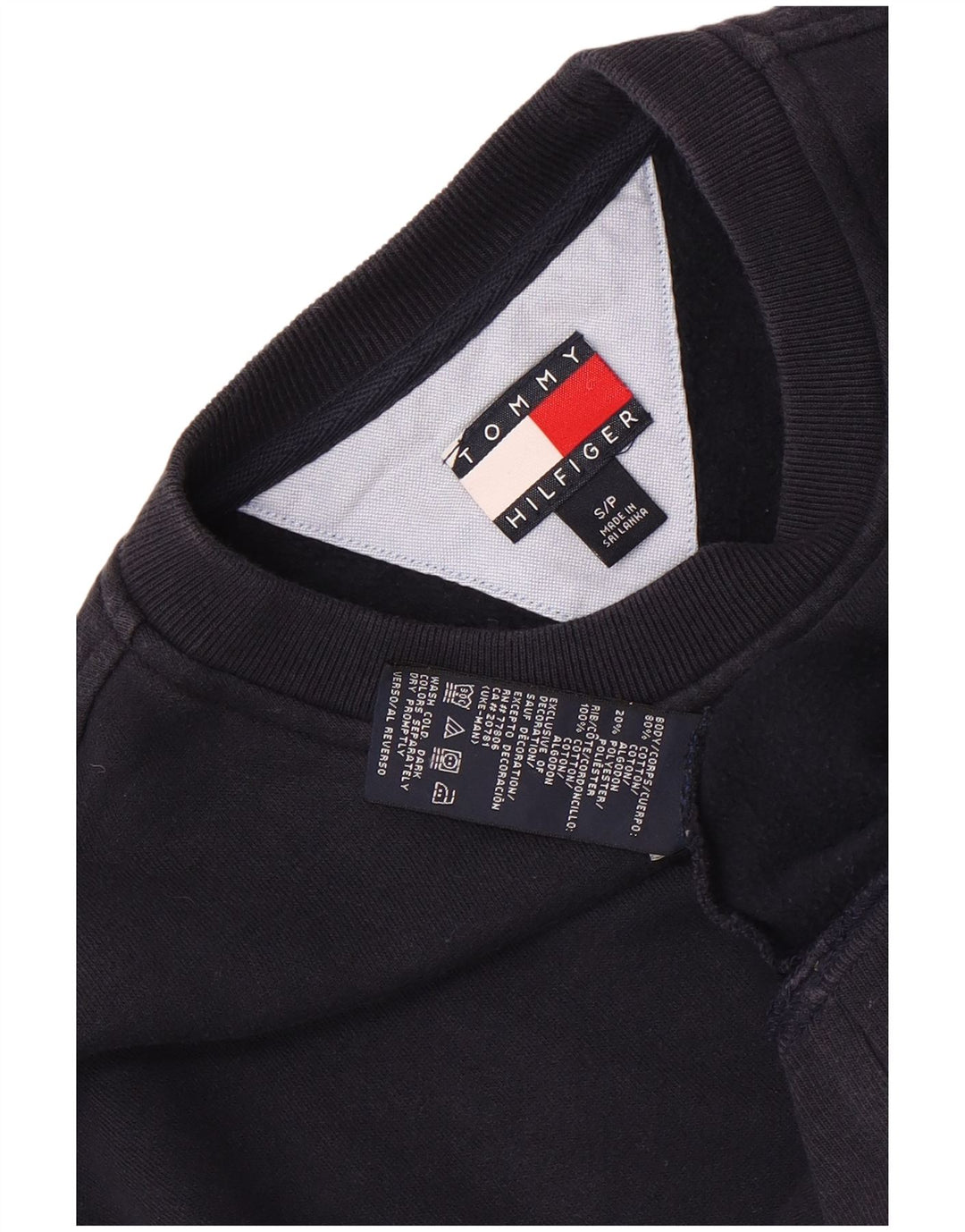 Ανδρικό φούτερ Tommy Hilfiger Jumper Small Navy Blue Cotton