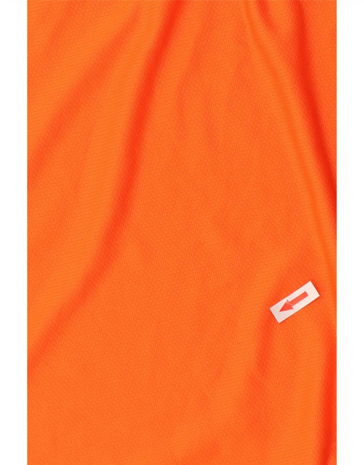 Ανδρικό τοπ Nike Dri Fit με μακρυμάνικο μεγάλο πορτοκαλί χρώμα πολυεστέρας