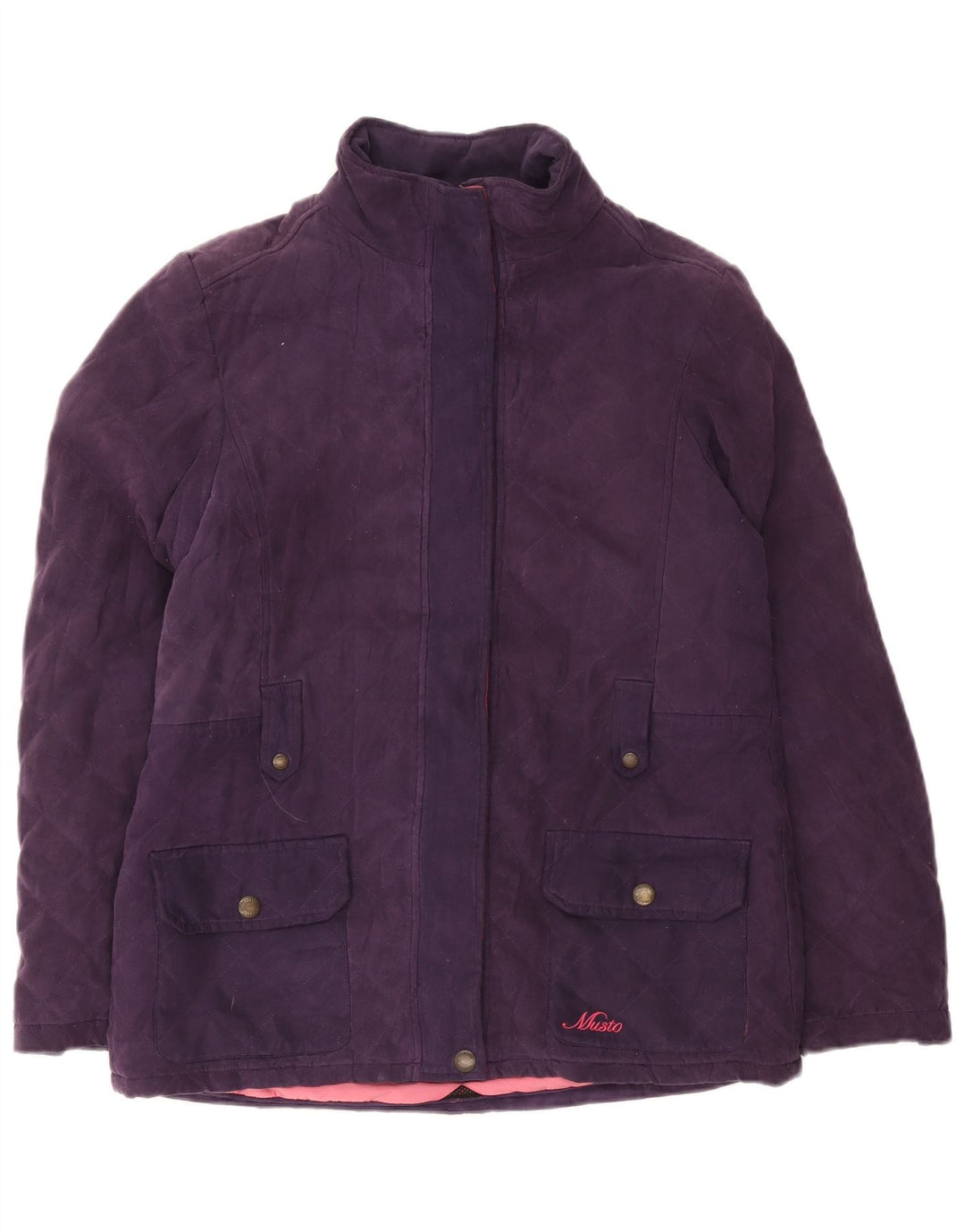 Musto Γυναικείο Signature Καπιτονέ μπουφάν UK 14 Large Purple Polyester