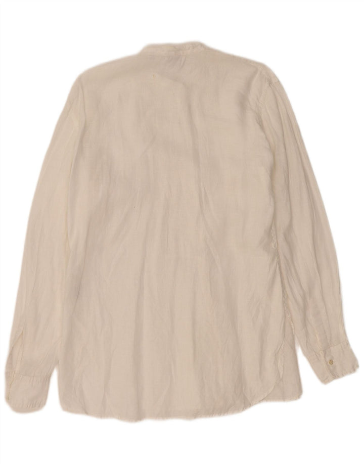 Aspesi Γυναικείο Σμόκιν Πουκάμισο IT 46 Μεγάλο Λευκό Λινό