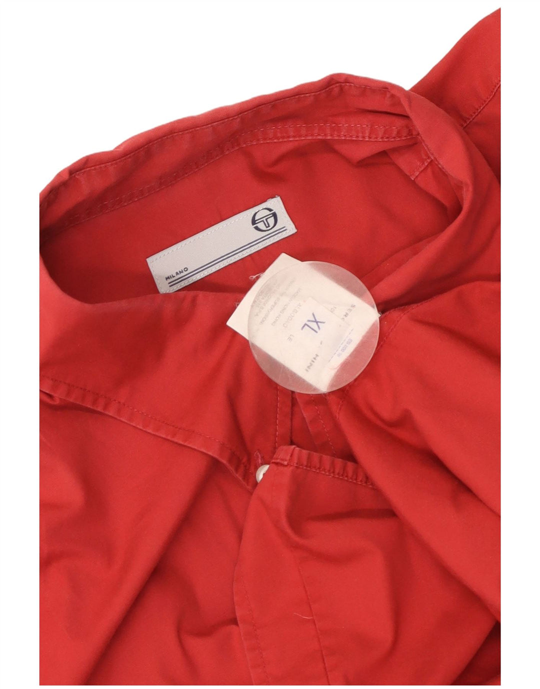 Ανδρικό κοντομάνικο πουκάμισο Sergio Tacchini XL κόκκινο βαμβακερό