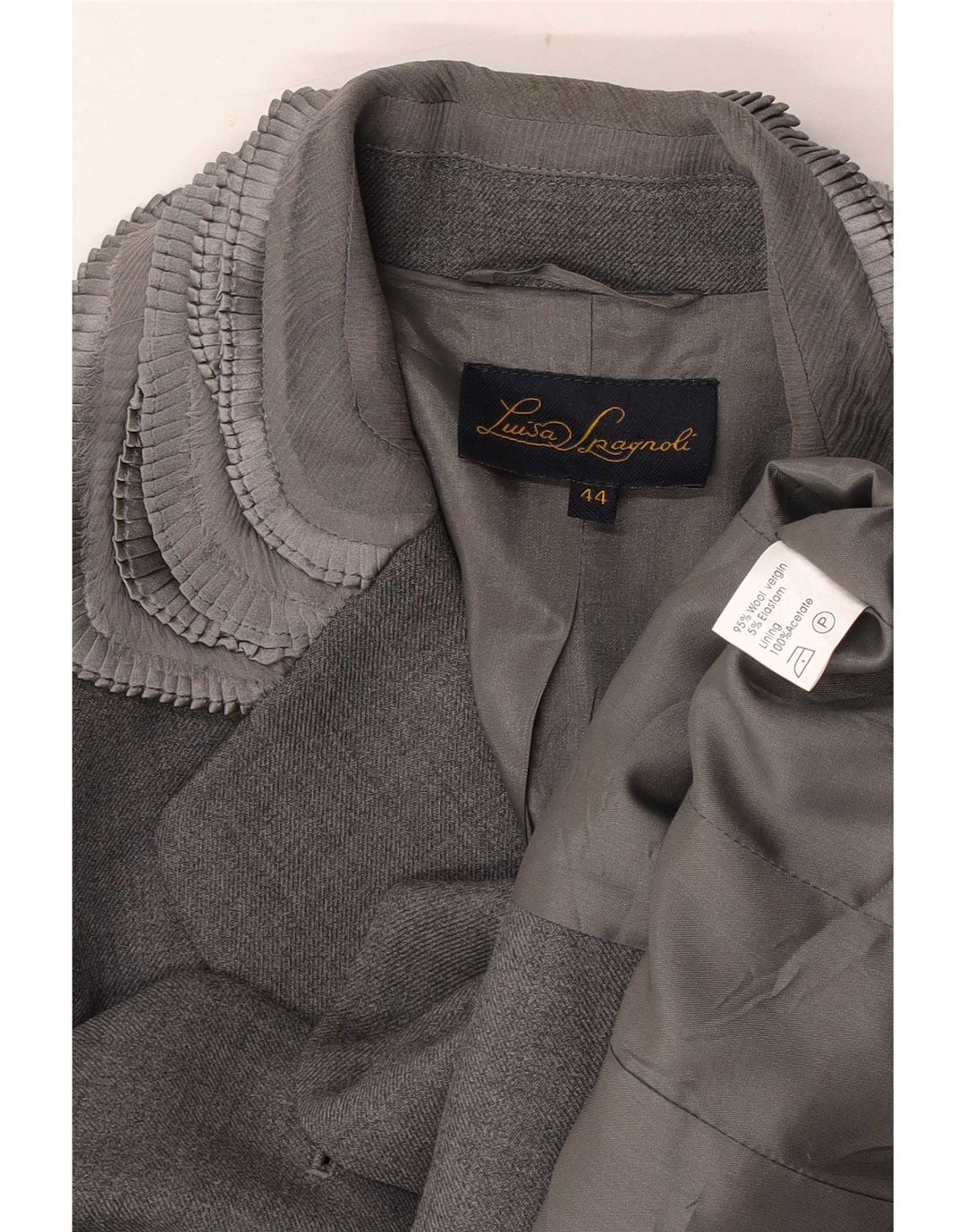 Luisa Spagnoli Γυναικείο σακάκι σακάκι IT 44 Medium Grey Colourblock Classic