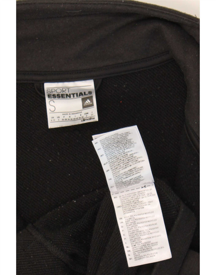 Γυναικεία αθλητική φόρμα Adidas Climalite Top Jacket UK 8/10 Small Black Polyester