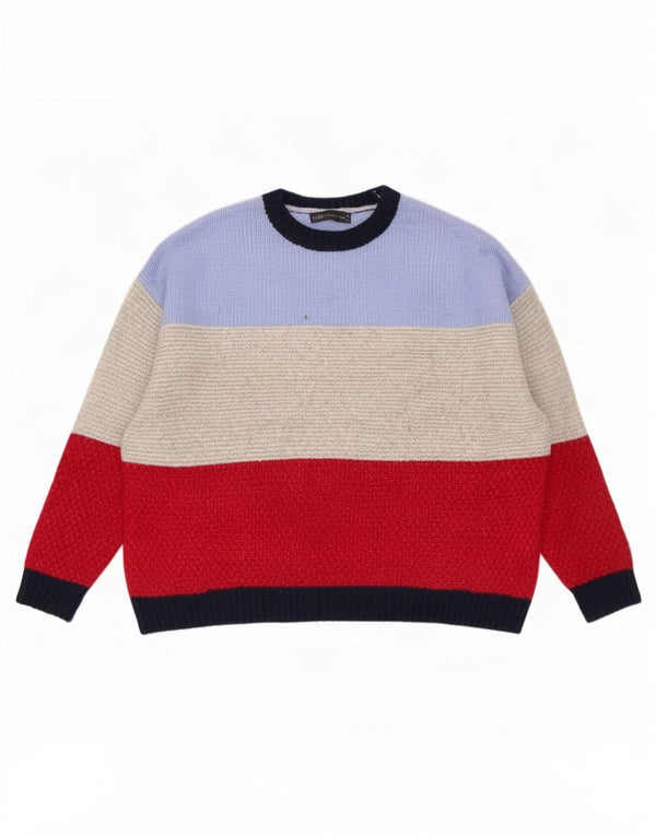 Marks & Spencer Γυναικείο πουλόβερ με λαιμόκοψη UK 18 XL πολύχρωμο