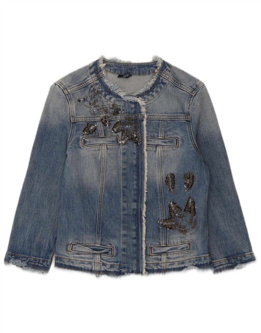 Liu Jo Γυναικείο Τζιν Μπουφάν UK 8 Small Blue Cotton