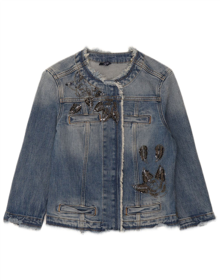 Liu Jo Γυναικείο Τζιν Μπουφάν UK 8 Small Blue Cotton