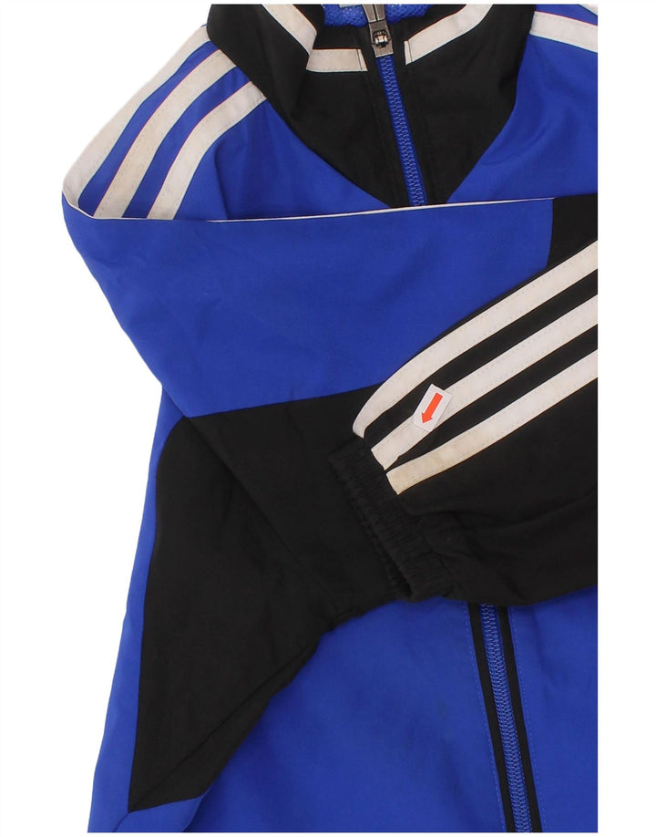 Μπουφάν ADIDAS Boys αθλητική φόρμα 7-8 ετών μπλε πολυεστέρας