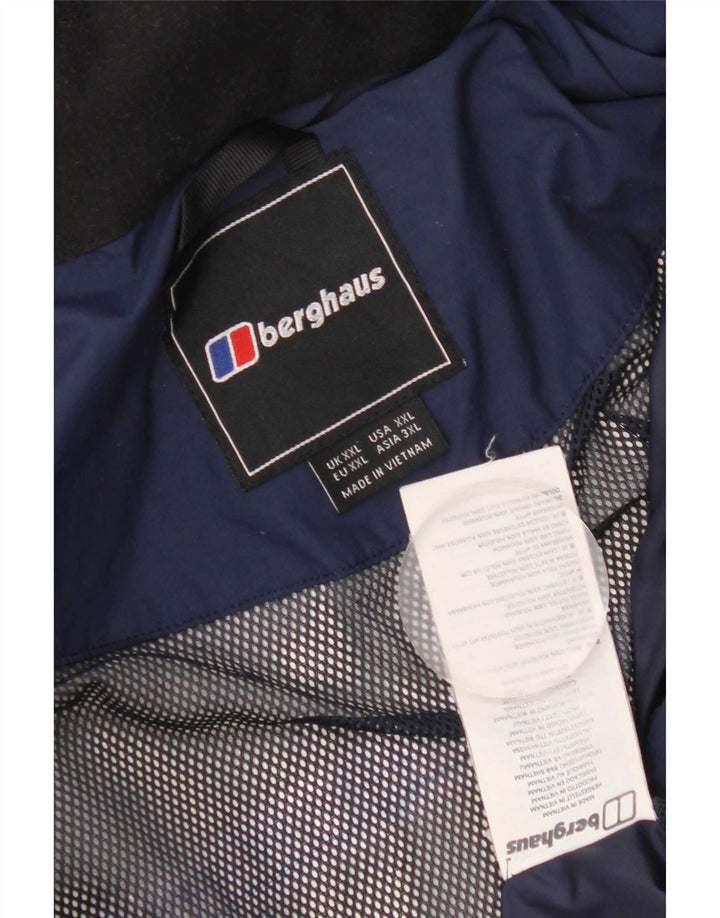 Berghaus Ανδρικό μπουφάν βροχής με κουκούλα UK 44 2XL Navy Blue Polyester