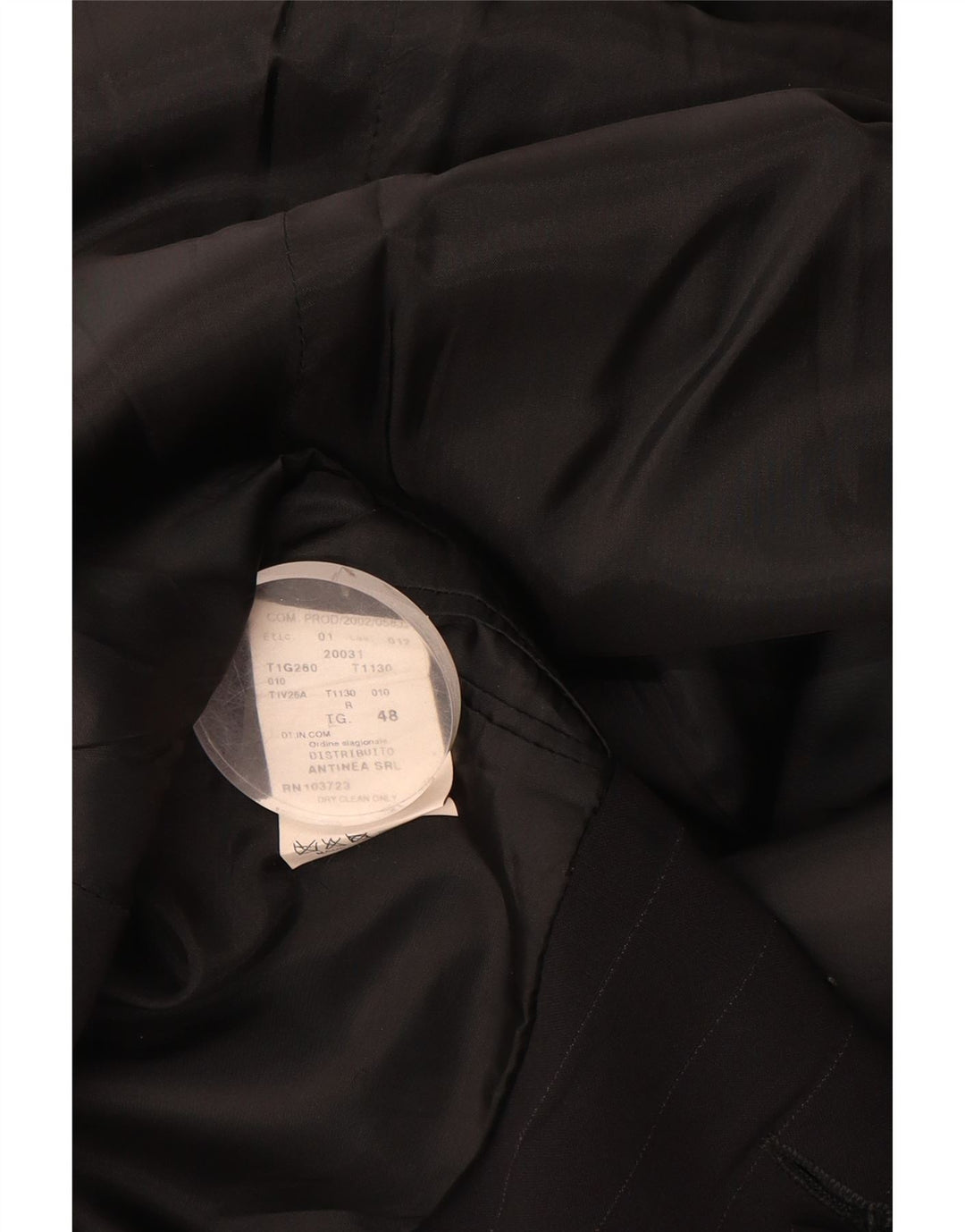 Emporio Armani Ανδρικό σακάκι 3 κουμπιών σακάκι IT 48 μέτριο μαύρο ρίγες