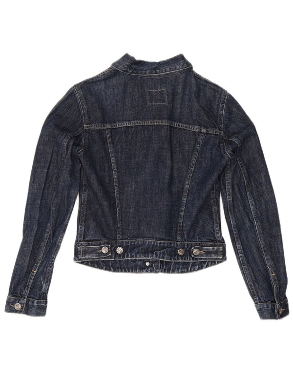 Γυναικείο τζιν μπουφάν Gas Crop UK 10 Small Navy Blue Cotton