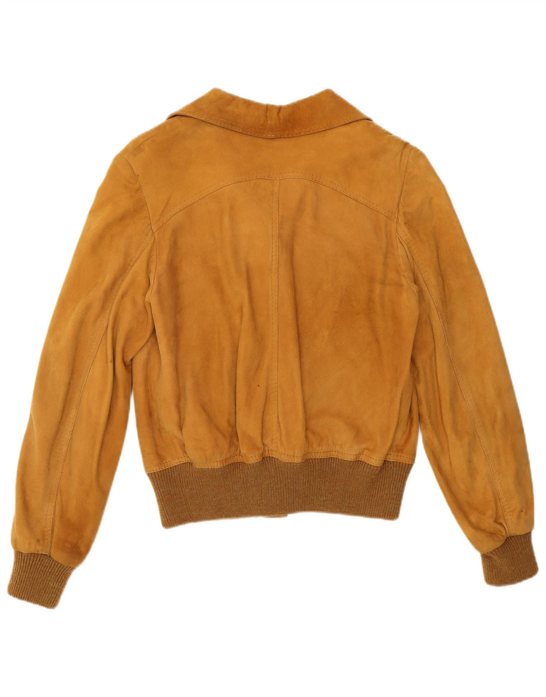 Vintage Γυναικείο Suede Bomber Jacket IT 44 Medium Brown Retro