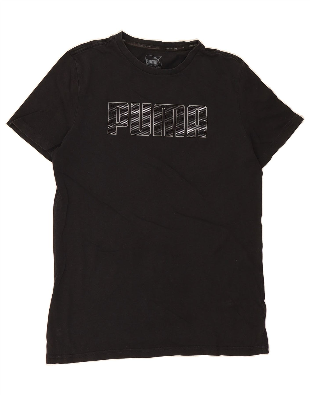 PUMA Boys Graphic T-Shirt Top 15-16 Years Black Vintage Puma and Second-Hand Puma from Messina Hembry 