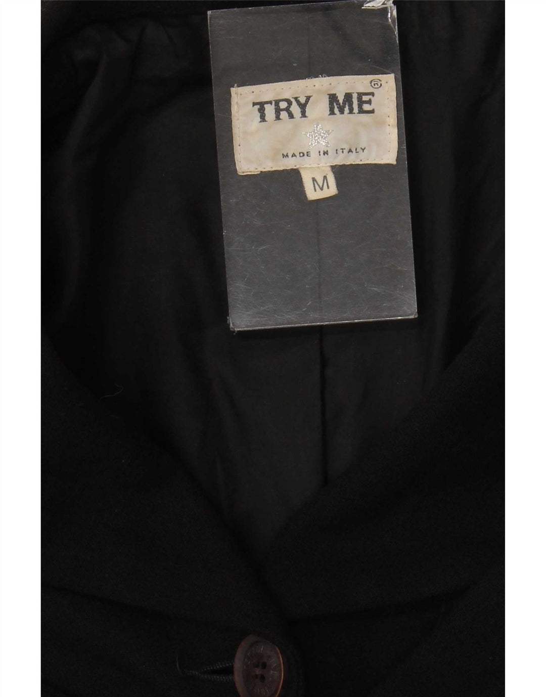 Vintage γυναικείο σακάκι με 4 κουμπιά UK 12 Medium Black