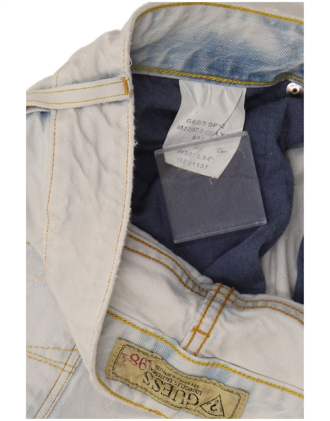 Ανδρικό τζιν ίσιο Guess W32 L34 Μπλε