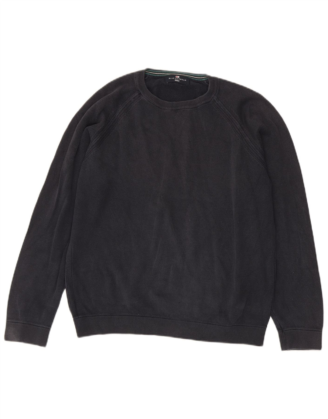 MARKS & SPENCER Ανδρικό φούτερ Μπλε Harbour Jumper Μικρό Navy Blue από βαμβάκι