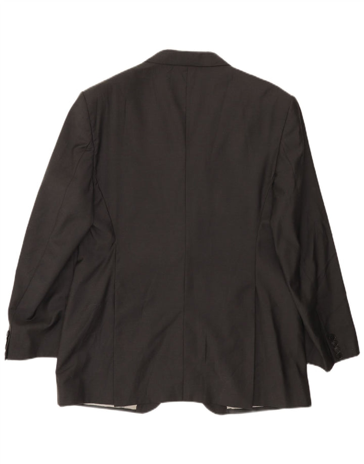 Ferre Mens Ittierre 2 Button Blazer Jacket IT 60 5XL Grey Wool