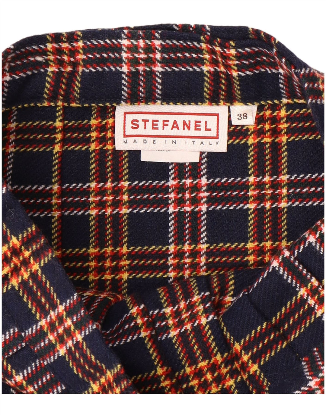 STEFANEL Γυναικεία φούστα IT 38 XS W26 Navy Blue Check Polyester