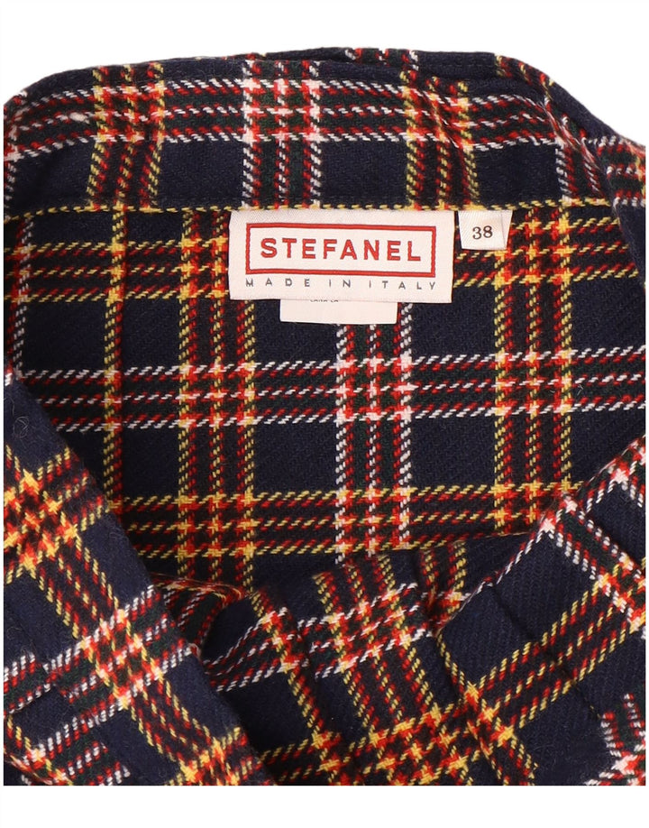 STEFANEL Γυναικεία φούστα IT 38 XS W26 Navy Blue Check Polyester