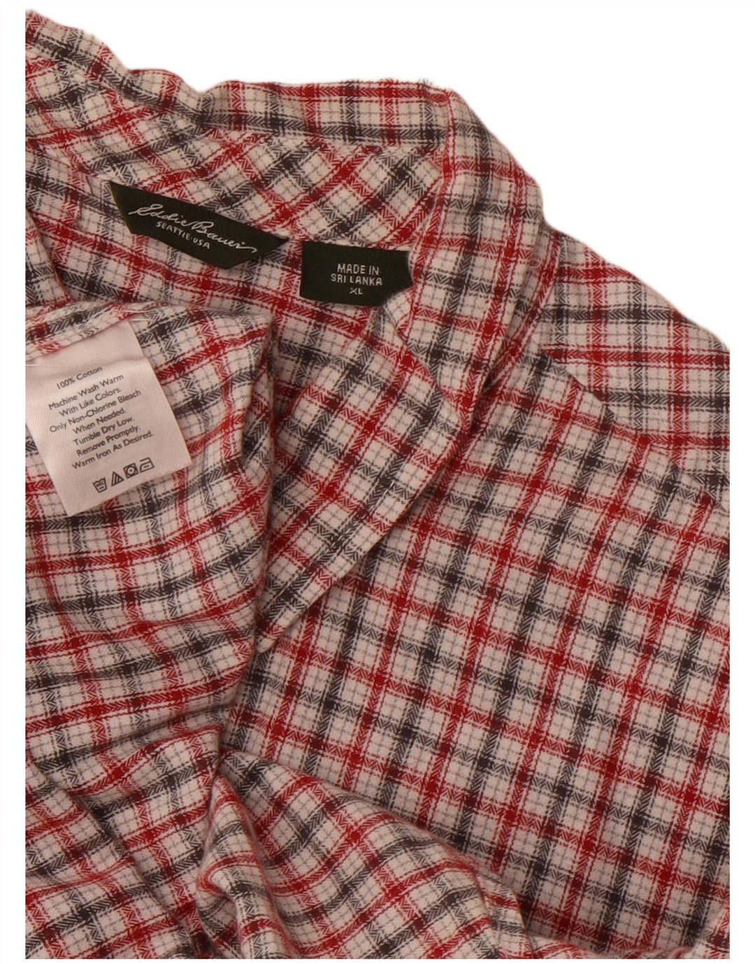 Γυναικείο πουκάμισο Eddie Bauer UK 18 XL Πολύχρωμο βαμβακερό καρό