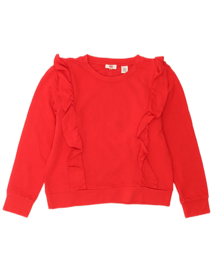 Γυναικείο φούτερ Levi's Jumper UK 14 Μεσαίο κόκκινο βαμβακερό