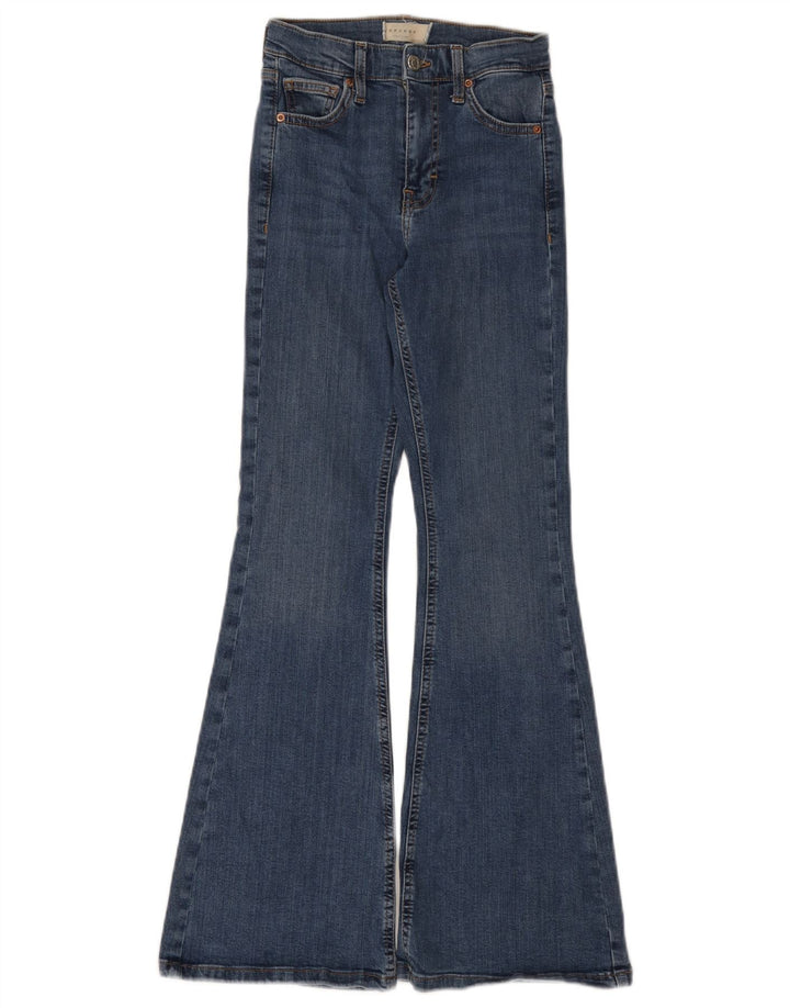 Topshop Γυναικείο Τζιν Jamie Flared W24 L28 Μπλε βαμβακερό