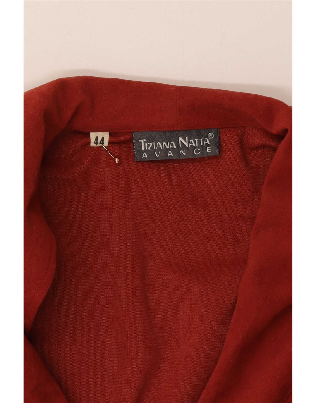 Tiziana Natta Γυναικείο Wrap Crop Top IT 44 Medium Burgundy