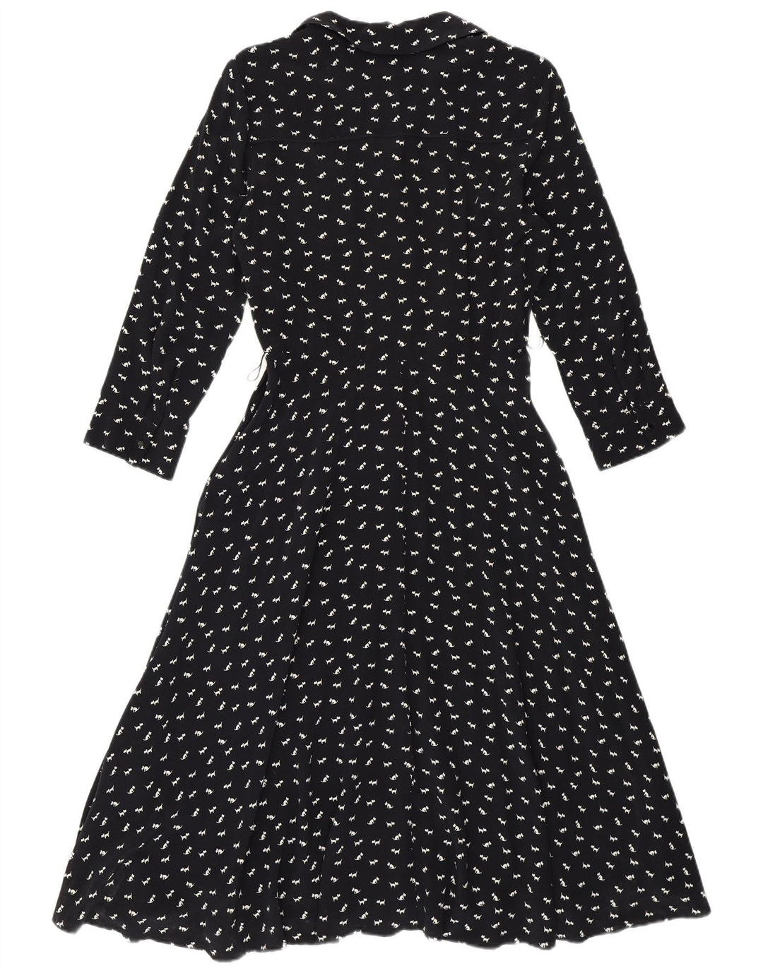 Γυναικείο φόρεμα Hobbs A-Line UK 10 Small Navy Blue Animal Print Viscose