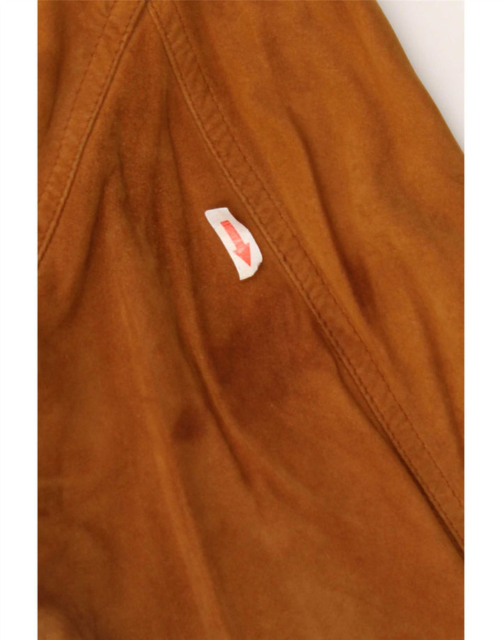 Vintage Γυναικείο Suede Bomber Jacket UK 18 XL Brown