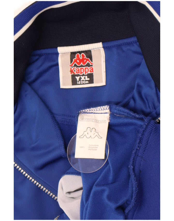 Kappa Boys αθλητική φόρμα Top Jacket 12-13 Years XL Blue Colorblock Polyester