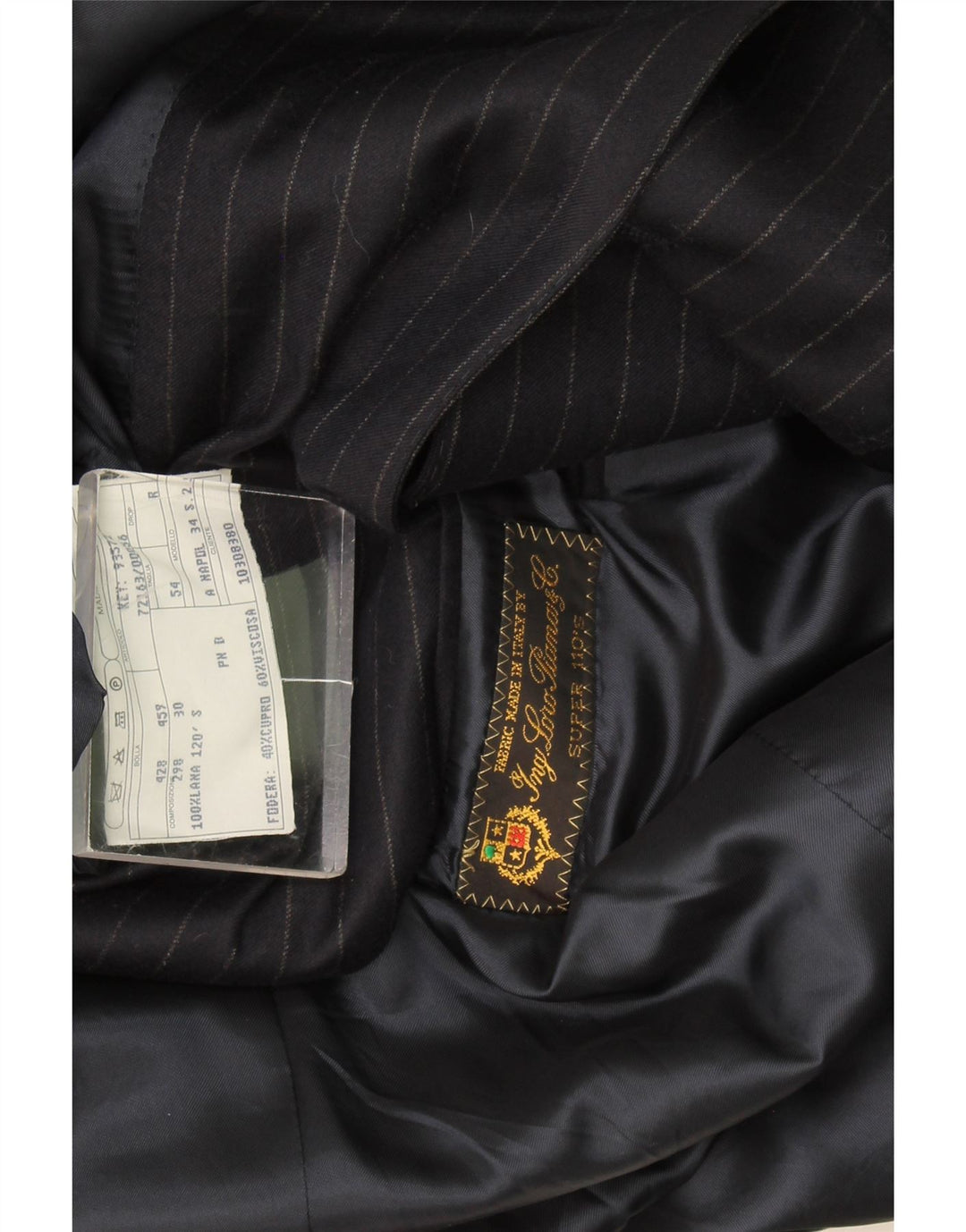 Loro Piana Ανδρικό σακάκι με 3 κουμπιά σακάκι IT 54 2XL Μαλλί με μπλέ μπλέ