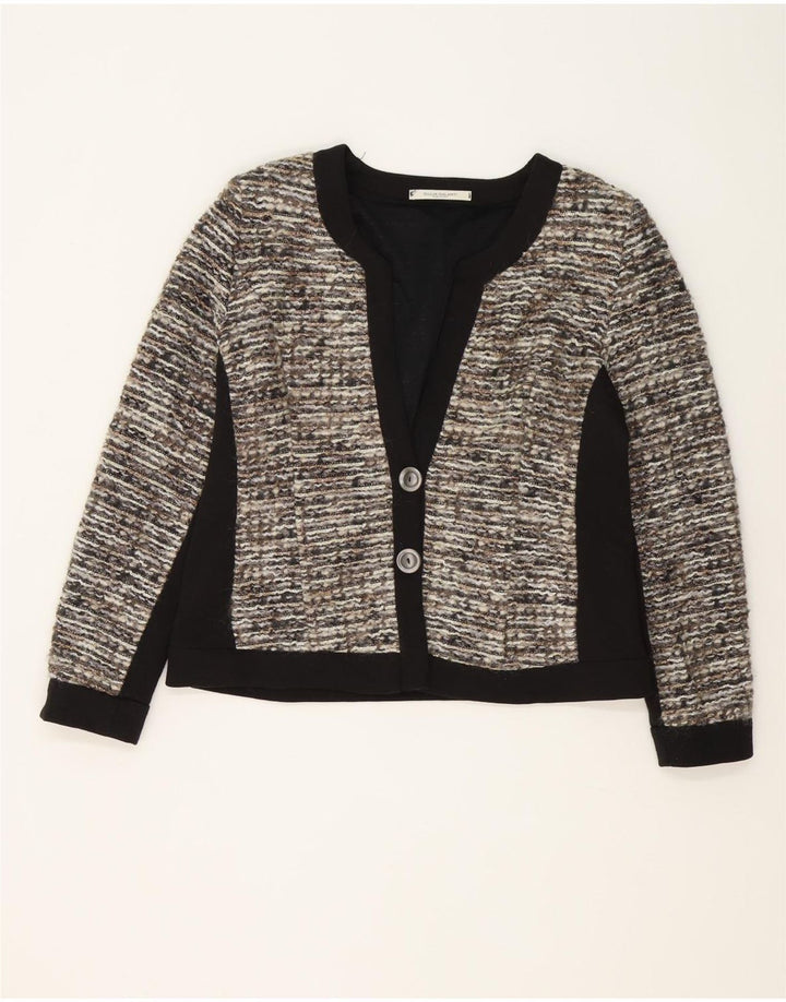 Giulia Galanti Γυναικείο μπουφάν σακάκι με 2 κουμπιά IT 48 XL Grey Colourblock