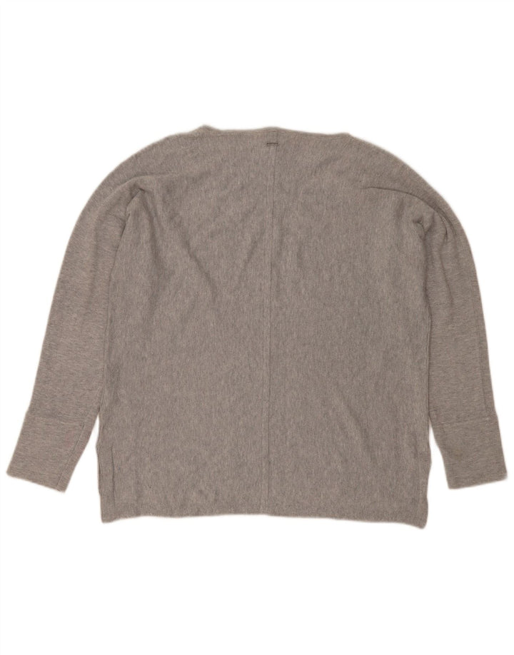White Stuff Γυναικείο πουλόβερ με λαιμό σκάφος UK 14 Large Grey Flecked