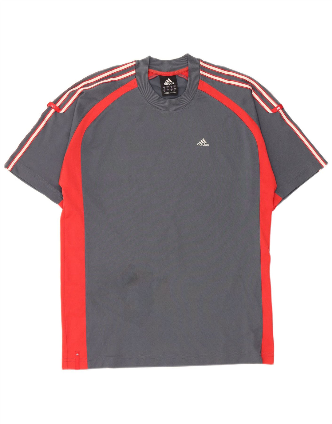 Ανδρικό T-Shirt ADIDAS Top Small Grey Colourblock Polyester