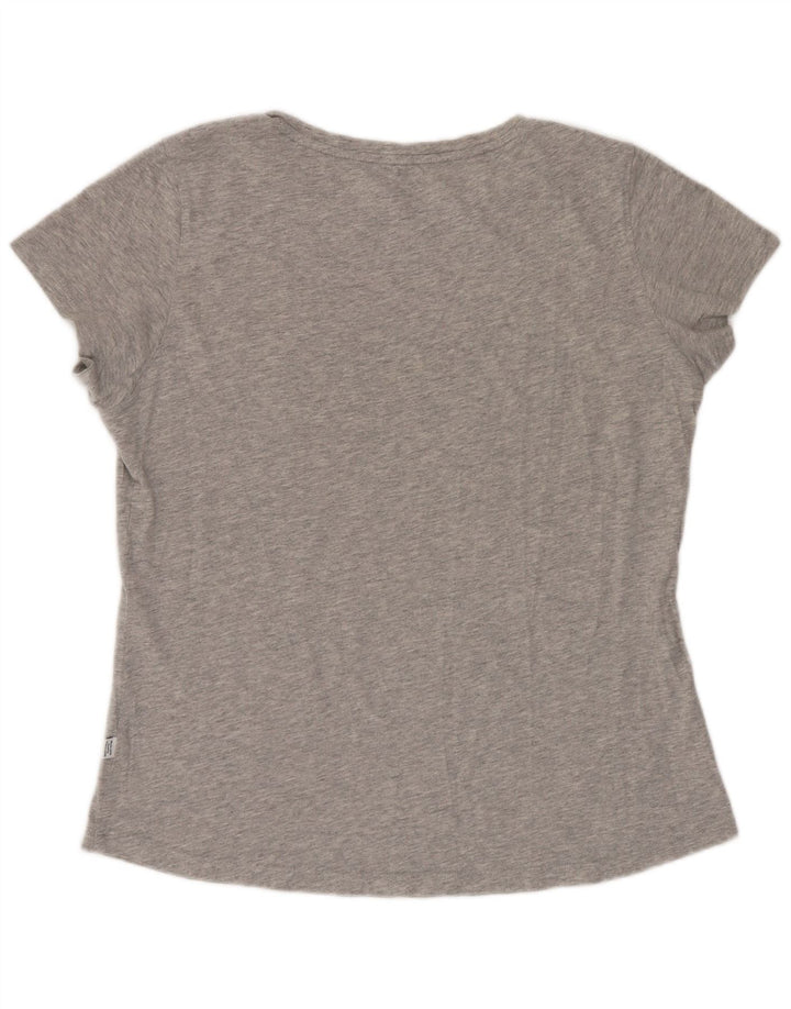 Γυναικείο γραφικό μπλουζάκι Puma Top UK 12 Medium Grey