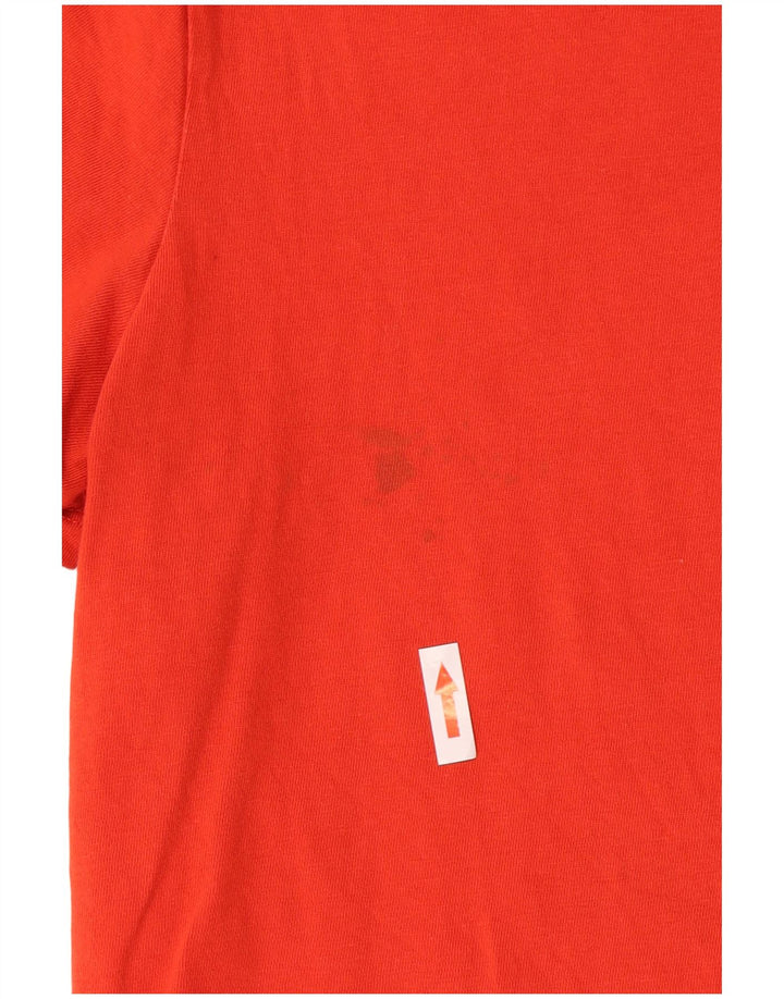 Γυναικείο T-Shirt Levi's Top UK 12 μεσαίο κόκκινο βαμβακερό