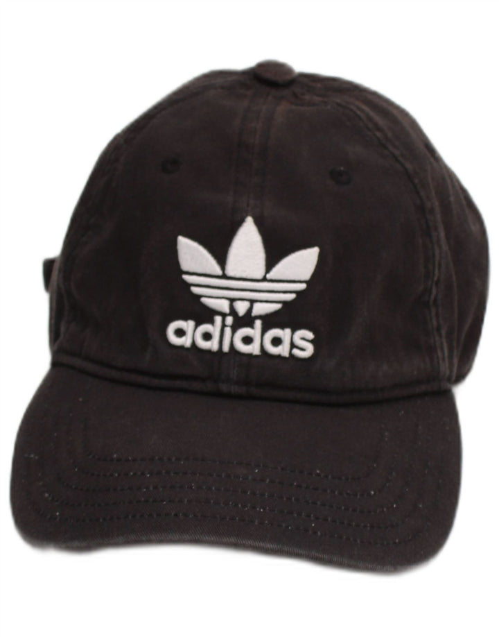 Ανδρικό γραφικό καπέλο μπέιζμπολ Adidas One Size μαύρο βαμβακερό