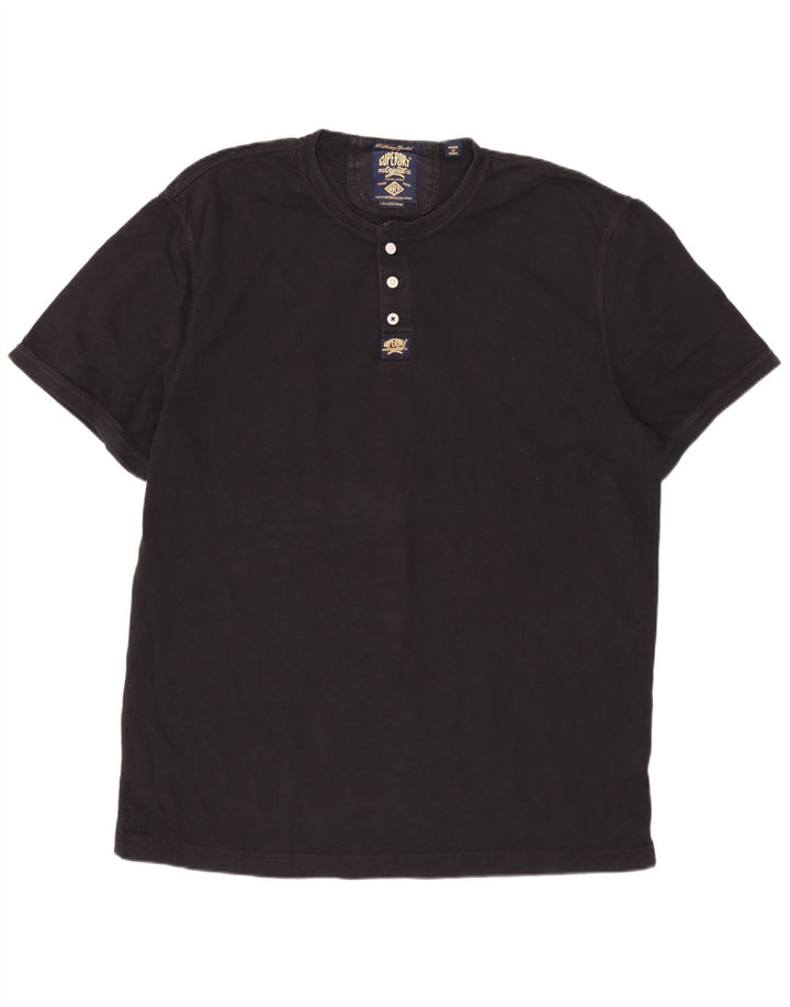 Ανδρικό T-Shirt SUPERDRY Top 3XL Μαύρο βαμβακερό