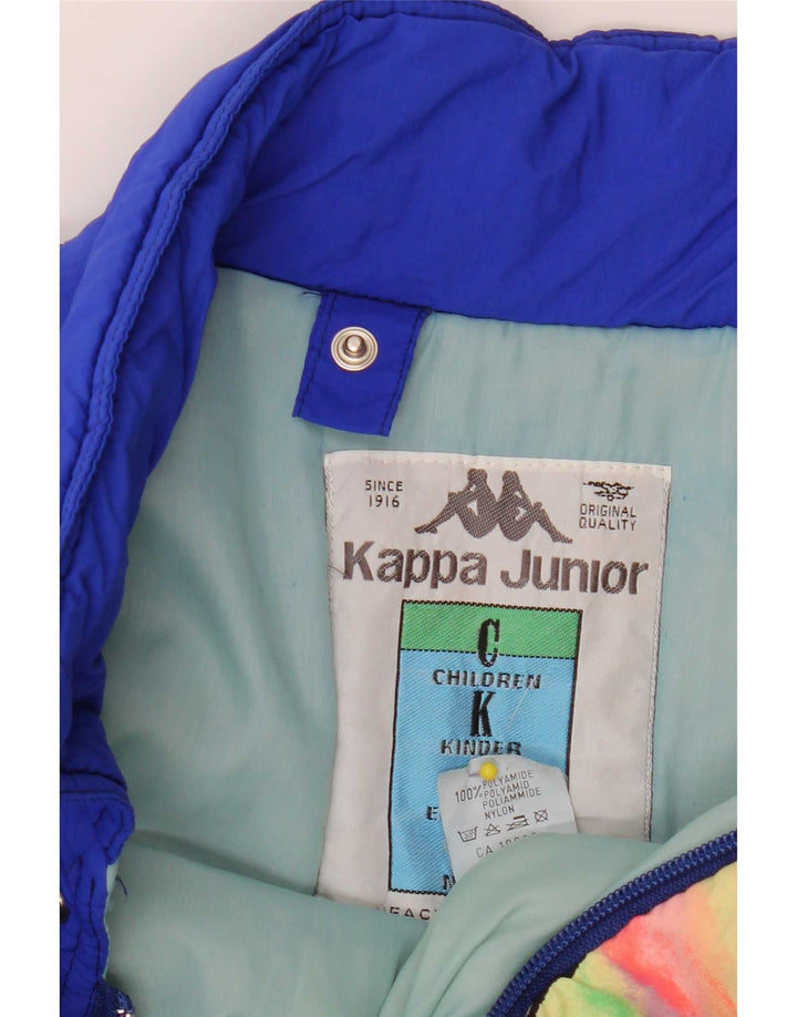 Kappa Boys Graphic Relaxed Fit Jacket Ski 15-16 Years Blue Colourblock