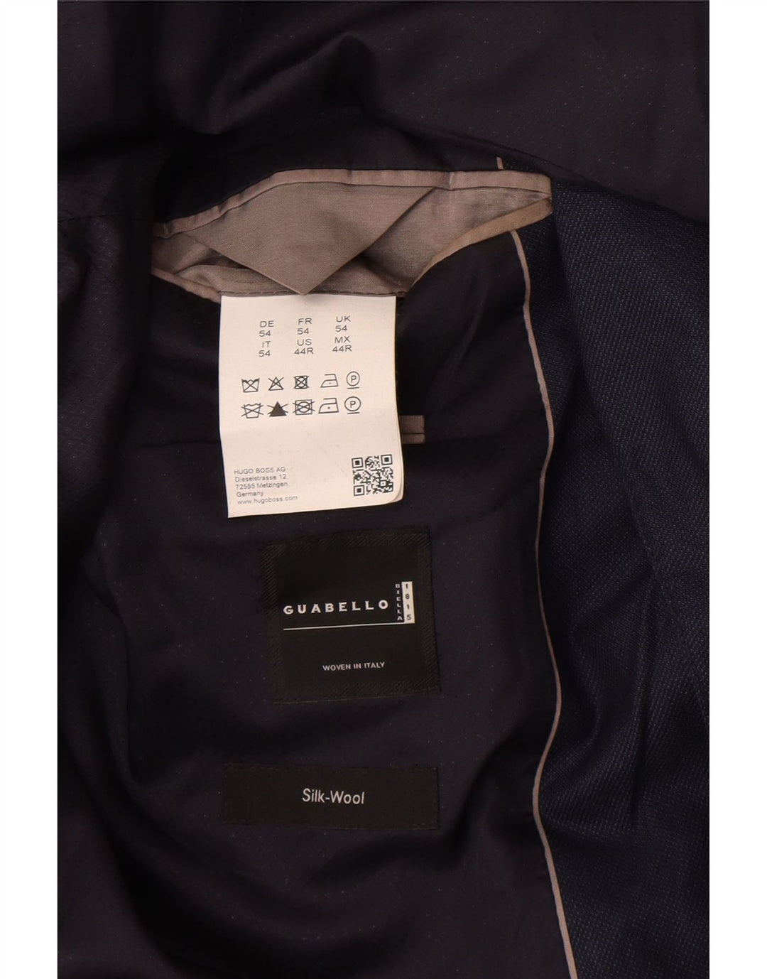 Ανδρικό μπουφάν μπλέιζερ Hugo Boss EU 54 2XL Navy Blue Wool