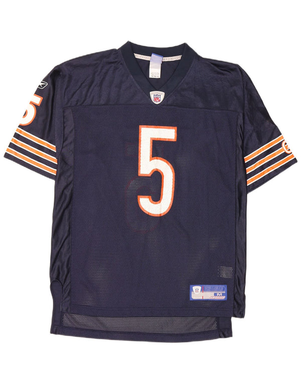 Reebok Mens NFL Graphic Jersey Top Medium Navy Blue Nylon