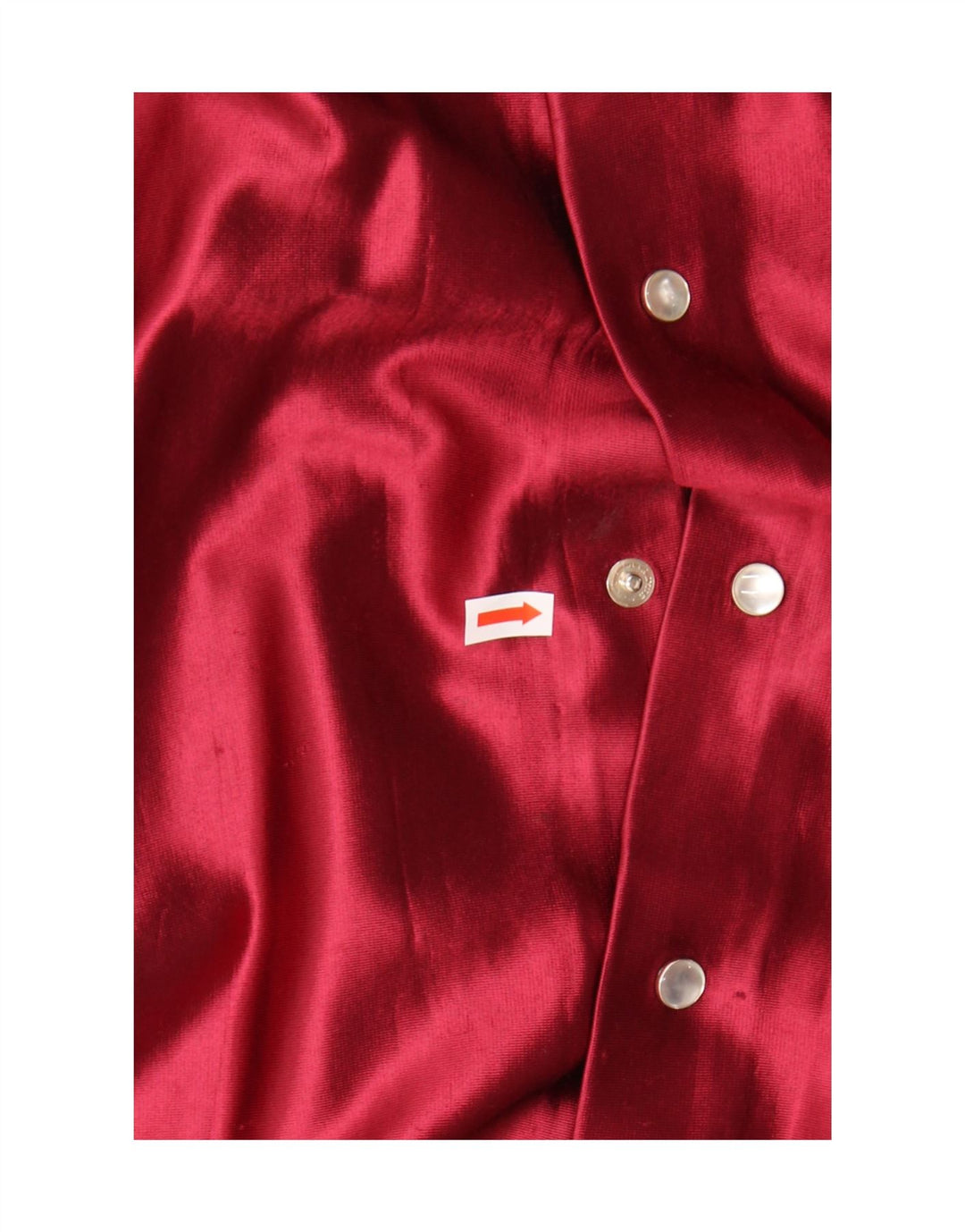 Vintage γυναικείο πουκάμισο μπλούζα UK 18 XL Red Acetate