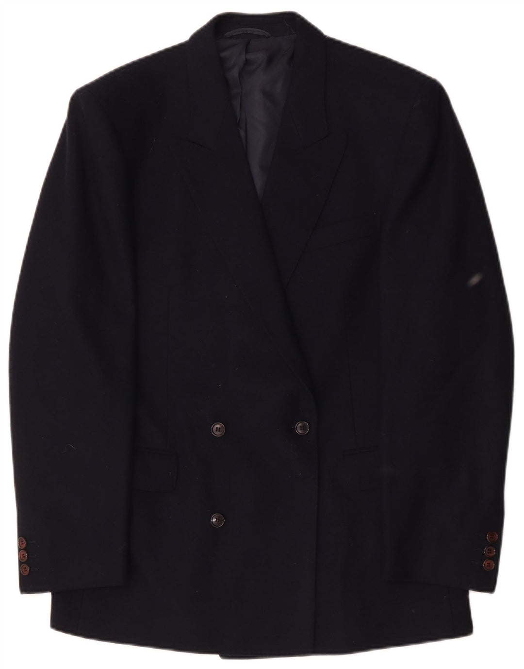 Jvlivs Ανδρικό μπουφάν Blazer με διπλό στήθος IT 48 Medium Navy Blue Wool
