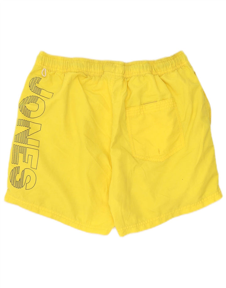 Jack & Jones Ανδρικό γραφικό σορτς κολύμβησης μεγάλο κίτρινο πολυεστέρα