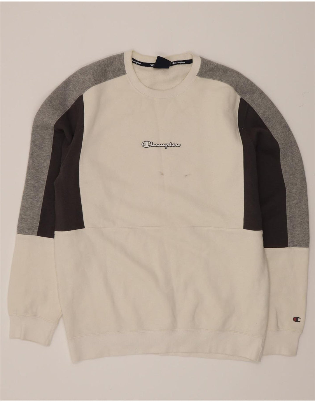 Ανδρικό φούτερ Champion Jumper XL Λευκό Colourblock Βαμβακερό