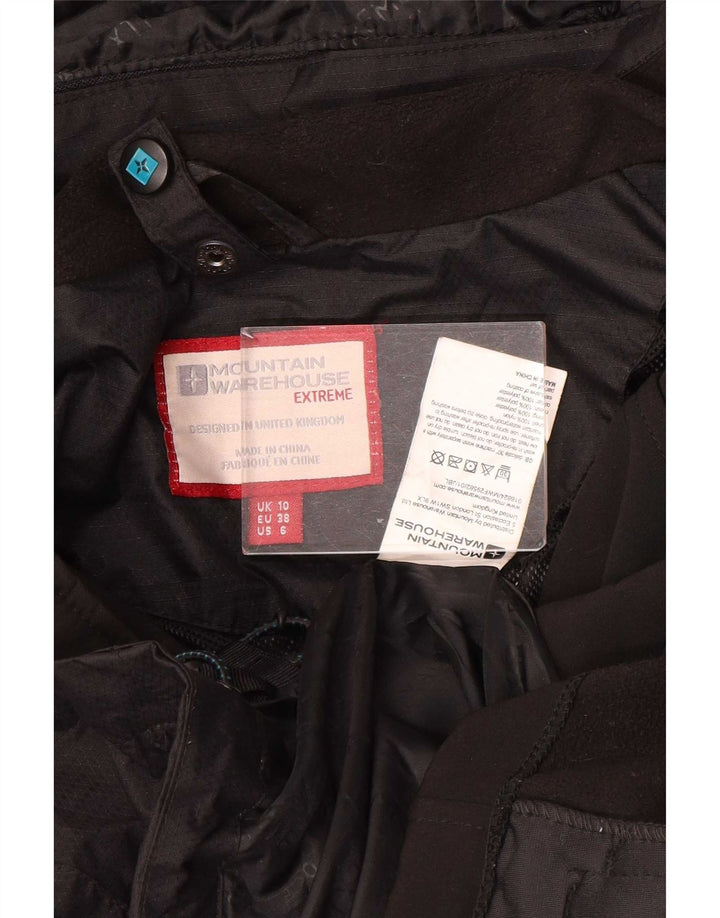Mountain Warehouse Γυναικείο μπουφάν βροχής με κουκούλα UK 10 Small Black Nylon