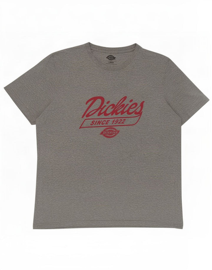 Ανδρικό γραφικό T-Shirt Dickies Top μεγάλο γκρι βαμβακερό