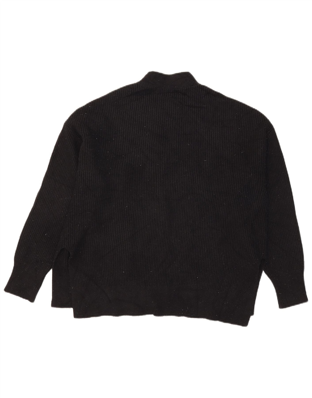 Zara Γυναικείο πουλόβερ με ζακέτα UK 14 Medium Μαύρο