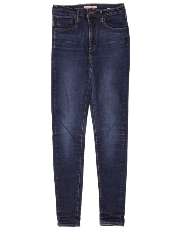 Levi's Womens Mile High Super Skinny Jeans W28 L30 Blue Cotton