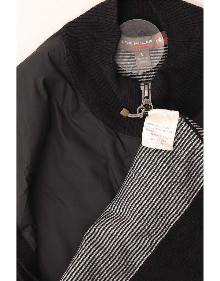 Peter Millar Ανδρικό Gilet UK 40 Large Black Cotton